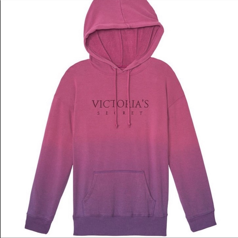 VICTORIA'S SECRET Stretch Fleece Pullover Hoodie- Purple size XS
